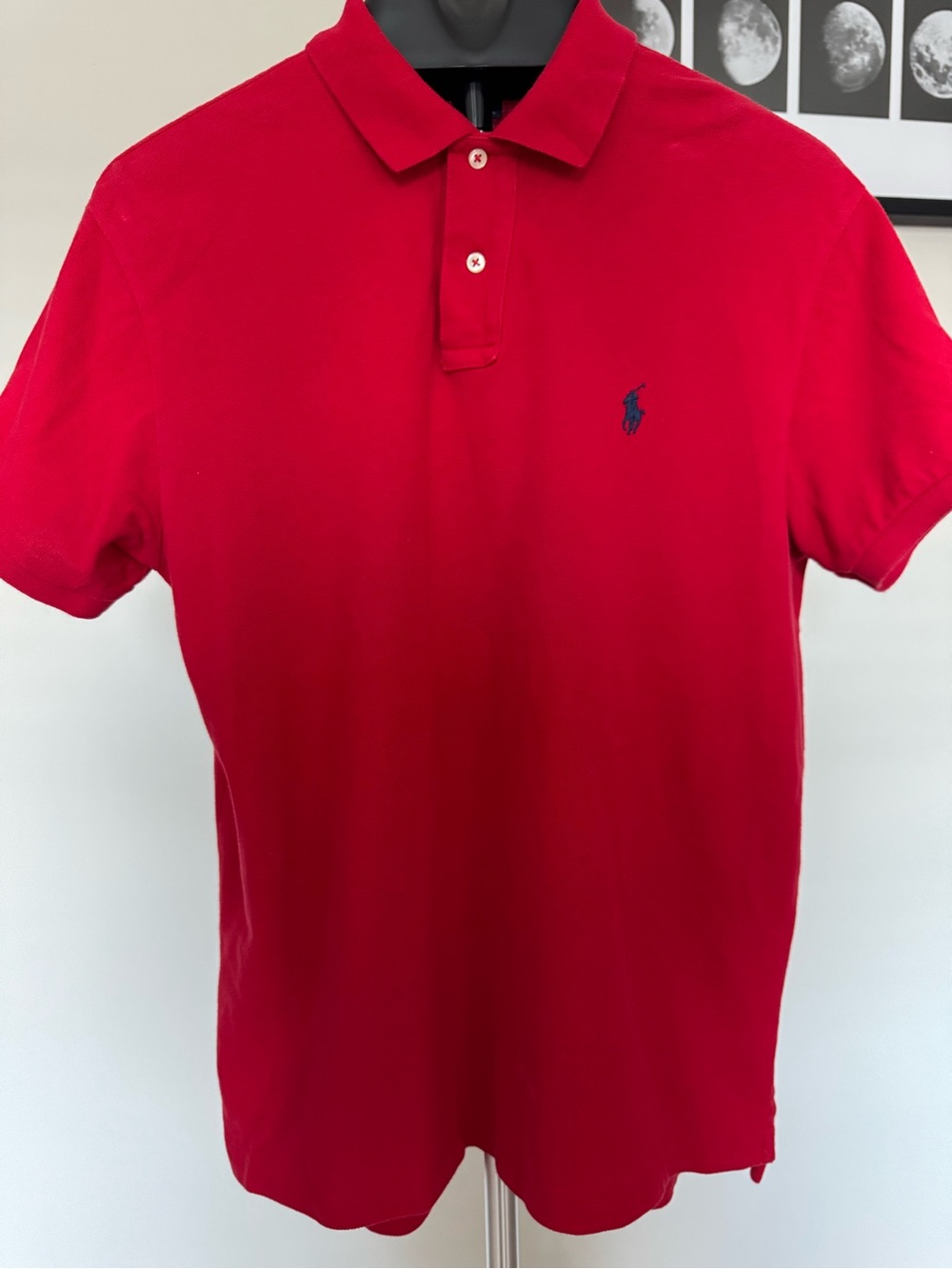 Polo by Ralph Lauren Classic Red Short-Sleeve Polo Shirt L